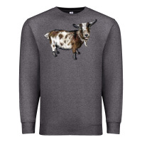 Charcoal Heather Nigerian Dwarf Goat Premium Sweatshirt - LillyAllenDesigns