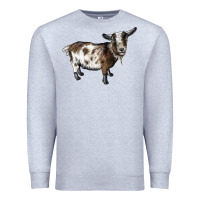 Heather Grey Nigerian Dwarf Goat Premium Sweatshirt - LillyAllenDesigns