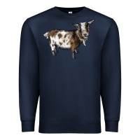 Navy Nigerian Dwarf Goat Premium Sweatshirt - LillyAllenDesigns