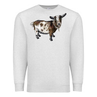Oatmeal Heather Nigerian Dwarf Goat Premium Sweatshirt - LillyAllenDesigns