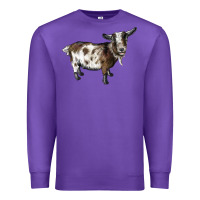 Purple Nigerian Dwarf Goat Premium Sweatshirt - LillyAllenDesigns