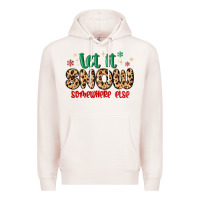 Pale Pink let it snow somewhere else Premium Hoodie - MaliasSmallBusiness