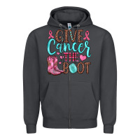 Smoke give cancer the boot Zipper Hoodie - JahusDesignShop