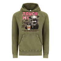 Vintage Olive touch my coffee and ill slap you so hard grumpy ca Vintage Hoodie - JahusDesignShop