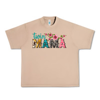Burro twin mama with flowers Urban Heavy Tee - texasbilliewilder
