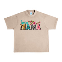 French Oak twin mama with flowers Urban Heavy Tee - texasbilliewilder