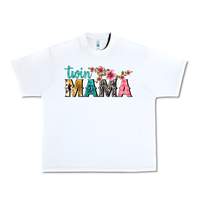 Twin Mama With Flowers Urban Heavy Tee by texasbilliewilder | Teevron