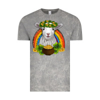 Cloud Rock st patricks day baby sheep shamrocks gold rainbow Vintage Tee - RanaPortraitStore