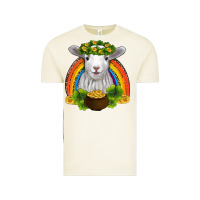 Vintage Arctic st patricks day baby sheep shamrocks gold rainbow Vintage Tee - RanaPortraitStore