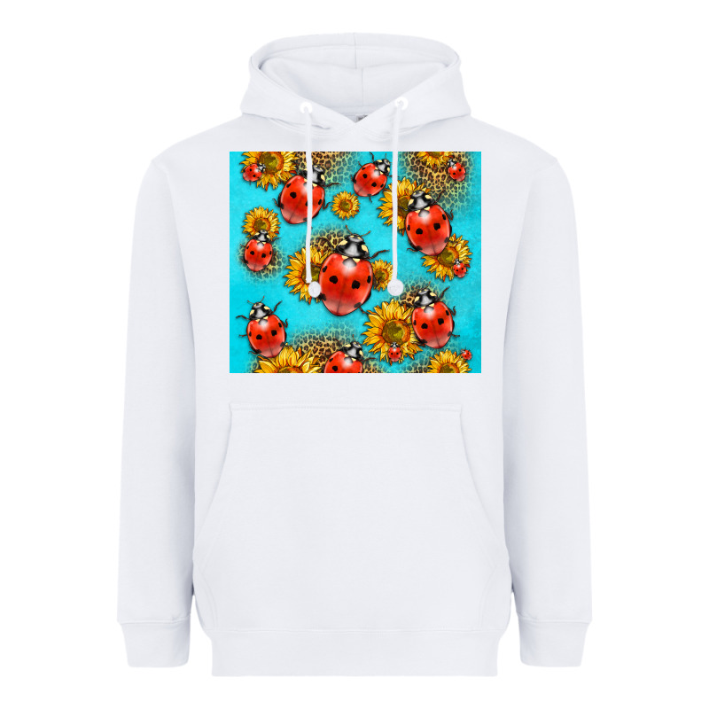 Western Sunflowers Ladybug Heavyweight Hoodie by LillyAllenDesigns | Teevron