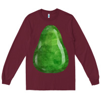 Burgundy avocado fa element Long Sleeve Tee - FaDigitalArtStudio
