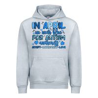 Heather Grey in april we wear blue for autism awareness Urban Hoodie - Artiststas