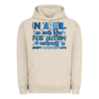 Pigment French Oak in april we wear blue for autism awareness Urban Hoodie - Artiststas