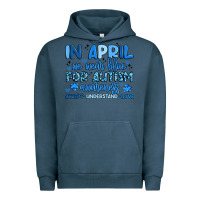 Pigment Midnight Navy in april we wear blue for autism awareness Urban Hoodie - Artiststas