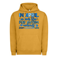 Pigment Peanut Butter in april we wear blue for autism awareness Urban Hoodie - Artiststas