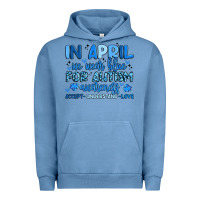 Pigment Pebble Blue in april we wear blue for autism awareness Urban Hoodie - Artiststas