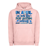 Pigment Salmon in april we wear blue for autism awareness Urban Hoodie - Artiststas