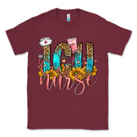 Burgundy icu nurse Classic Tee - FaDigitalArtStudio