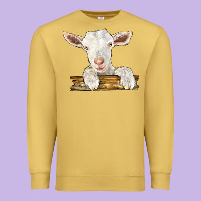 Baby Cashmere Goat Premium Sweatshirt Designed By Lillyallendesigns