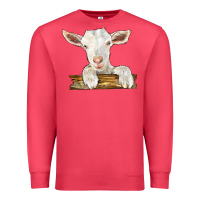 Cardinal baby cashmere goat Premium Sweatshirt - LillyAllenDesigns