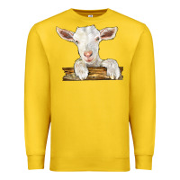 Lemon baby cashmere goat Premium Sweatshirt - LillyAllenDesigns
