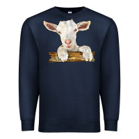 Navy baby cashmere goat Premium Sweatshirt - LillyAllenDesigns