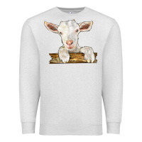 Oatmeal Heather baby cashmere goat Premium Sweatshirt - LillyAllenDesigns