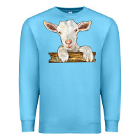 Ocean Blue baby cashmere goat Premium Sweatshirt - LillyAllenDesigns