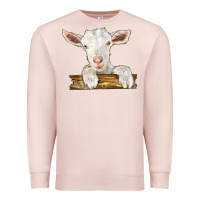 Pale Pink baby cashmere goat Premium Sweatshirt - LillyAllenDesigns