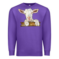 Purple baby cashmere goat Premium Sweatshirt - LillyAllenDesigns