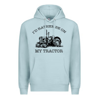 Blue Mist I D Rather Be On My Tractor Premium Hoodie - Bettercallsaul
