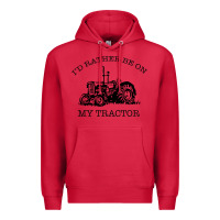 Cardinal I D Rather Be On My Tractor Premium Hoodie - Bettercallsaul