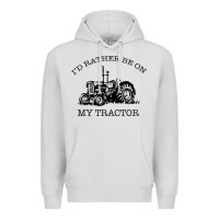 Dove Grey I D Rather Be On My Tractor Premium Hoodie - Bettercallsaul