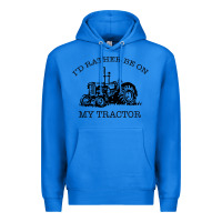 True Royal I D Rather Be On My Tractor Premium Hoodie - Bettercallsaul