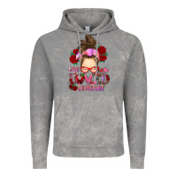 Cloud Rock one loved teacher messy bun Vintage Hoodie - RanaPortraitStore