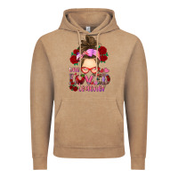Vintage Coffee one loved teacher messy bun Vintage Hoodie - RanaPortraitStore