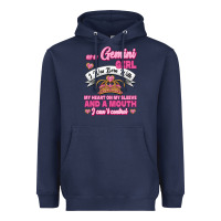 As A Gemini Girl I Was Born With My Heart On My Sleeve And A Mouth Heavyweight Hoodie | Teevron