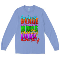 Colony Blue kindness peace inclusion hope equality love diversity Long Sleeve Tee - HRA Design Shop