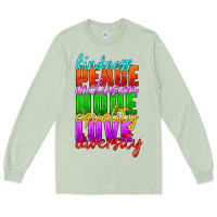 Matcha kindness peace inclusion hope equality love diversity Long Sleeve Tee - HRA Design Shop