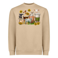 Mushroom coffee cups goats Heavyweight Sweatshirt - texasbilliewilder