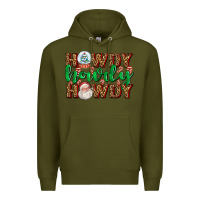 Army Green howdy howdy howdy Premium Hoodie - AdoDesignShop