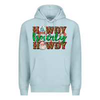 Blue Mist howdy howdy howdy Premium Hoodie - AdoDesignShop