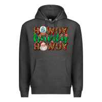 Charcoal Heather howdy howdy howdy Premium Hoodie - AdoDesignShop