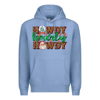 Colony Blue howdy howdy howdy Premium Hoodie - AdoDesignShop