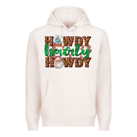 Pale Pink howdy howdy howdy Premium Hoodie - AdoDesignShop