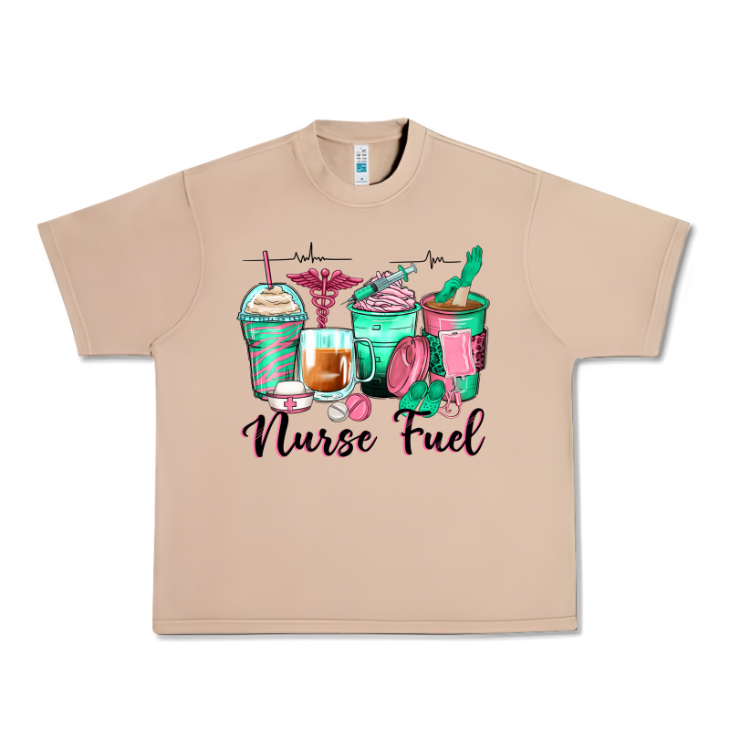 Nurse Fuel Coffee Cups Urban Heavy Tee by Zillion Design Studio | Teevron