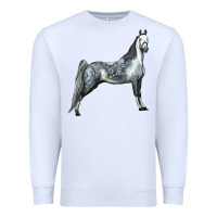 White Tennessee Walking Horse Premium Sweatshirt - LillyAllenDesigns