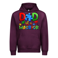 Mauve Wine dad of a warrior Urban Hoodie - Artiststas