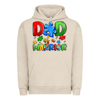 Pigment French Oak dad of a warrior Urban Hoodie - Artiststas