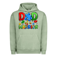 Pigment Oil Green dad of a warrior Urban Hoodie - Artiststas